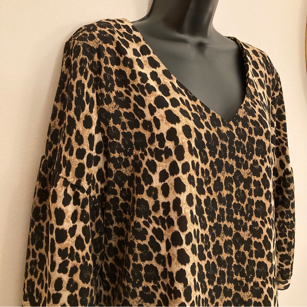 NEW Leopard Sheath Cocktail Dress Animal Print Sexy Formal Designer Resortwear - Picture 7 of 17